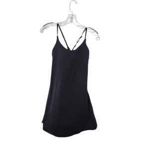 Halara Black Everyday‎ Casual Dress Mini Built-In Bra Activewear Athleisure